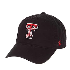 NCAA Zephyr Texas Tech Red Raiders Mens Scholarship Relaxed Hat, Adjustable, Team Color