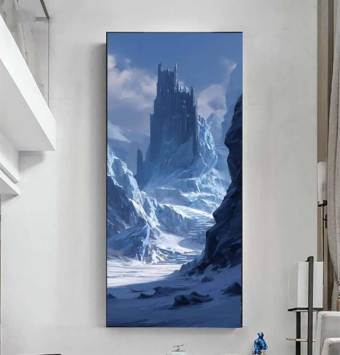Snow Mountain diamentowe zestawy artystyczne dla dorosłych, malarstwo diamentowe, zimowe kryształowe zestawy artystyczne, dla dorosłych, dzieci, 5D, okrągłe, pełne wiercenie, klejnot, kropki, haft