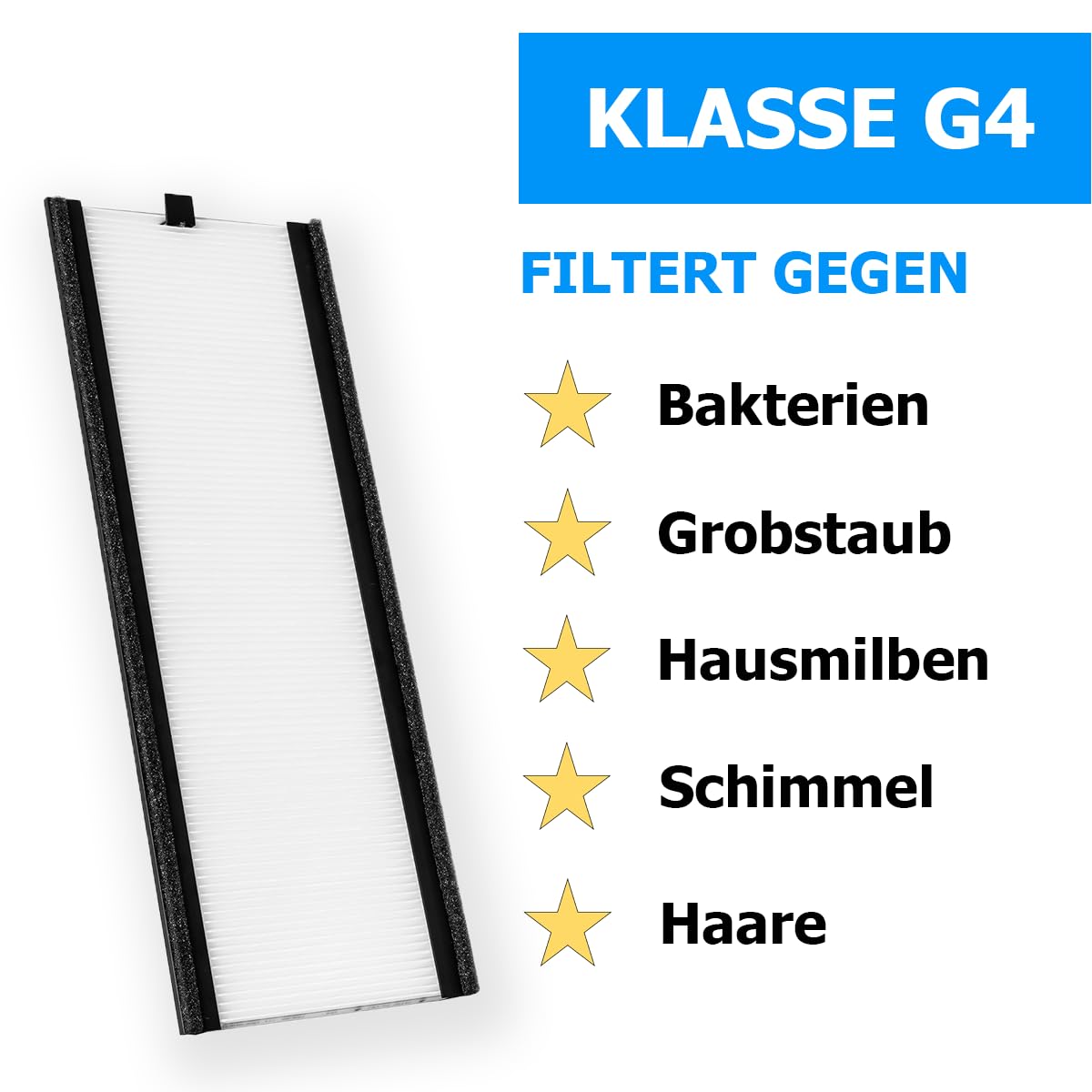 Filtri Zehnder ComfoAir E 350 - Set 2 Filtri G4+F7 160x500x23mm Per Recuperatore Calore