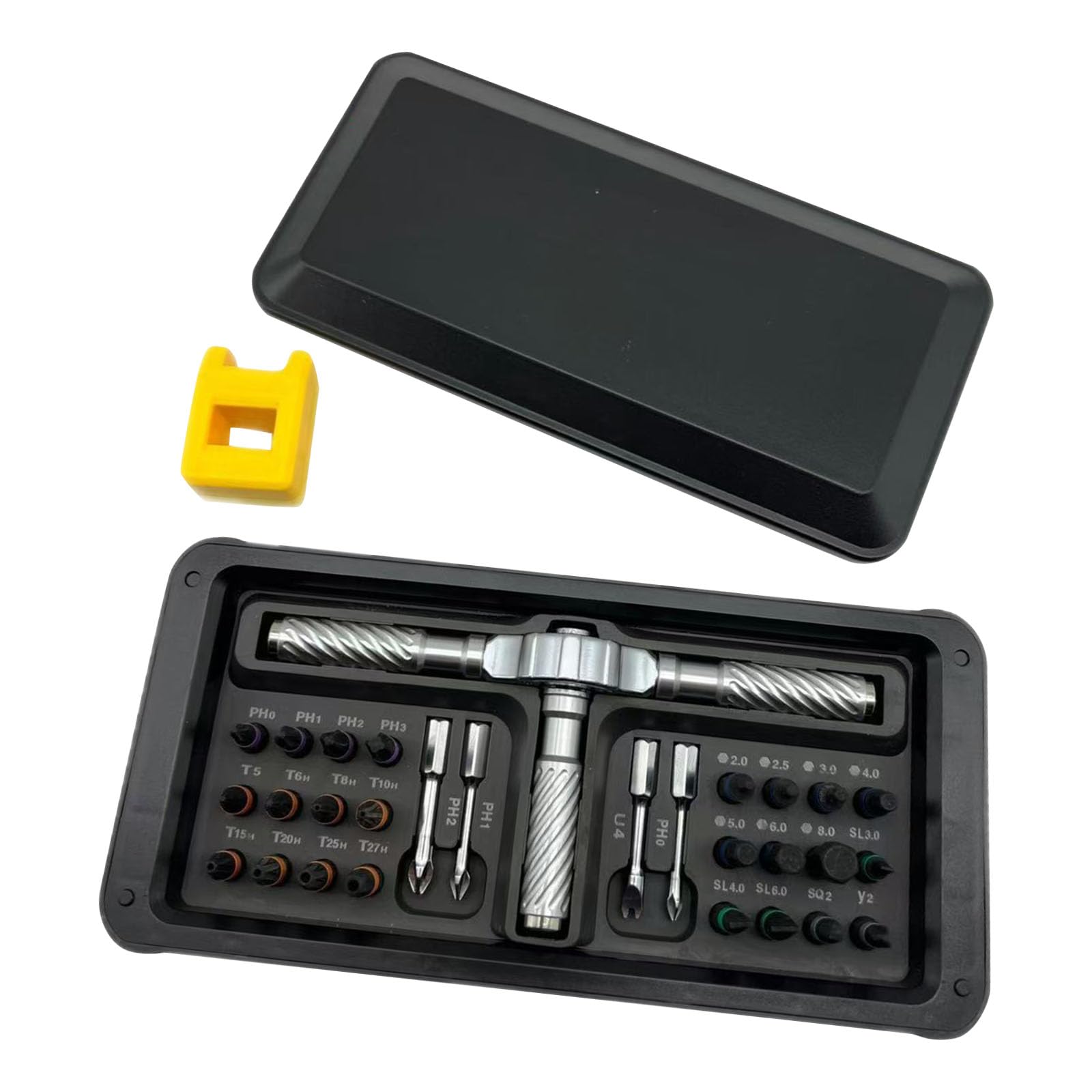 Precisions Ratcheting Screwdriver Set Pack of 30 for Electronics Maintenance Featuring Ergonomic Grip Ratchet Screwdriver Set