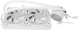 240mm ARGB Liquid CPU Cooler, AIO Liquid Cooler, 2.2 Inch LCD Screen with Temperature Display & PWM Fans, Ideal for LGA1851, 1700, 1200, 115X, AM5 & AM4 (White)