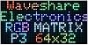 RGB Full-Color LED Matrix Panel 64×32 Pixels Adjustable Brightness RGB-Matrix-P3-64x32 @XYGStudy