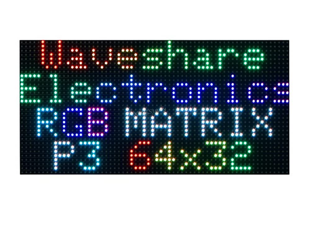 RiiiEᵕ̈*ページ Amazon.com: RGB Full-Color LED Matrix Panel 64×32 Pixels