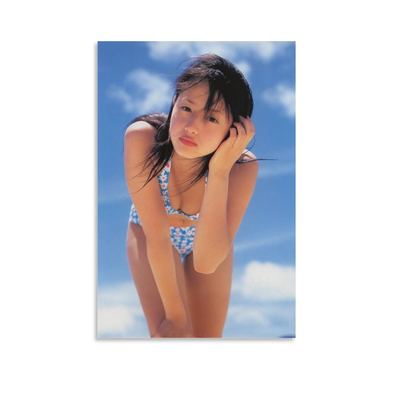 Amazon.co.jp: 沢尻エリカ写真ビキニセクシー絵画ポスター キャンバス