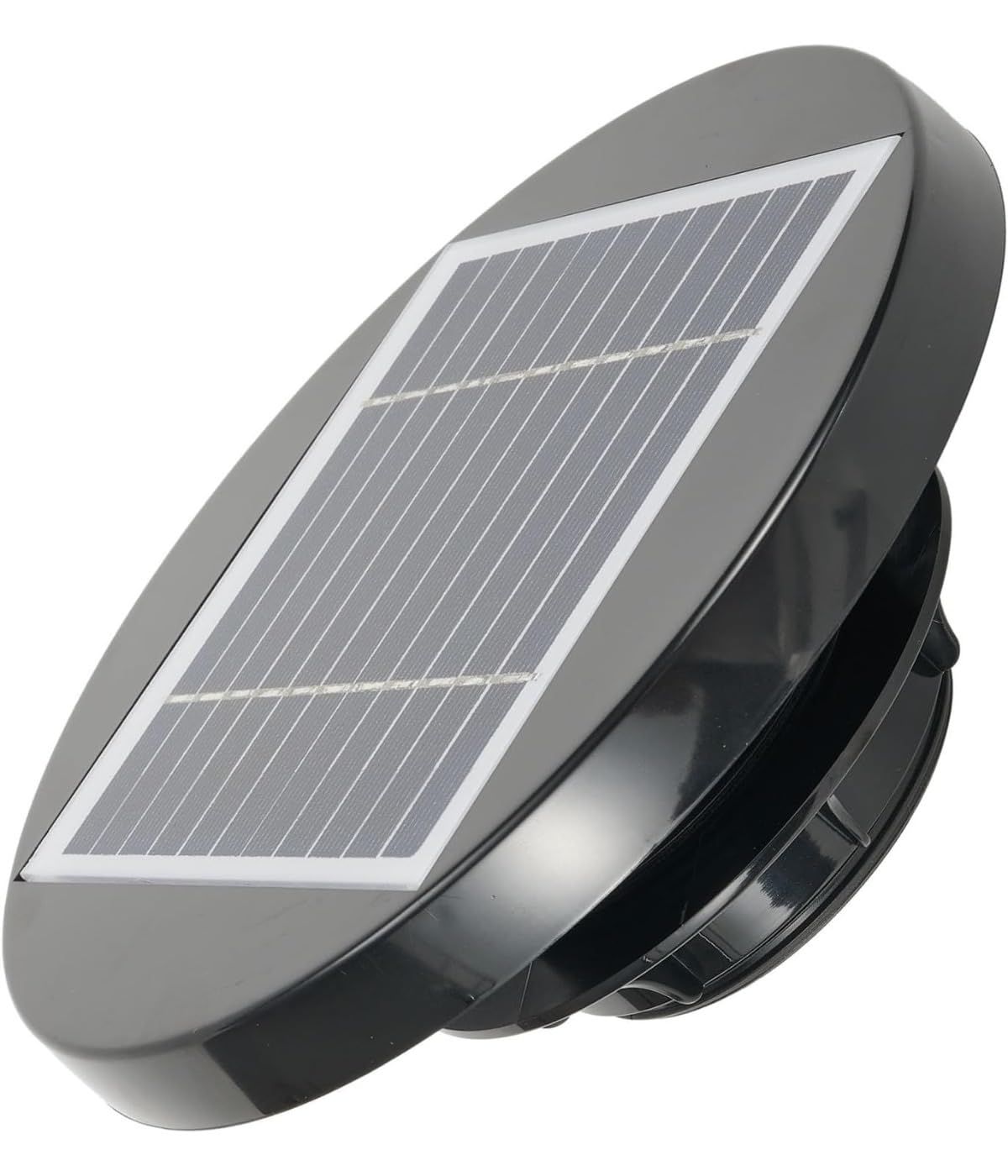 Wentylator wyciągowy zasilany energią słoneczną 5 V, 2 W, wentylator słoneczny, wentylator dachowy, nadaje się do altan ogrodowych, szklarni i łazienek, czarny, 1 sztuka