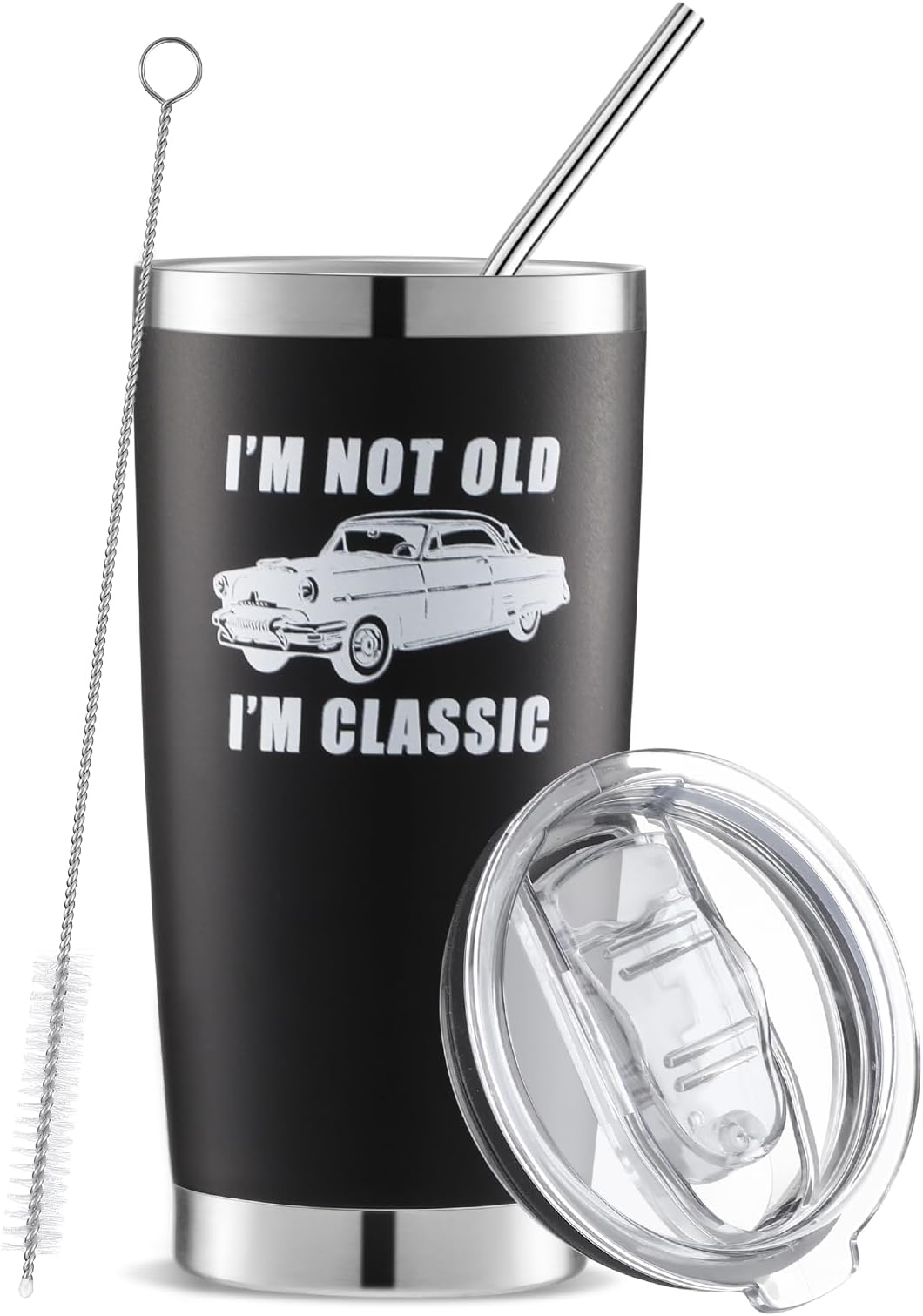Amazon.com | Mumufy Birthday Gifts for Men 20 oz I'm Not Old I'm ...