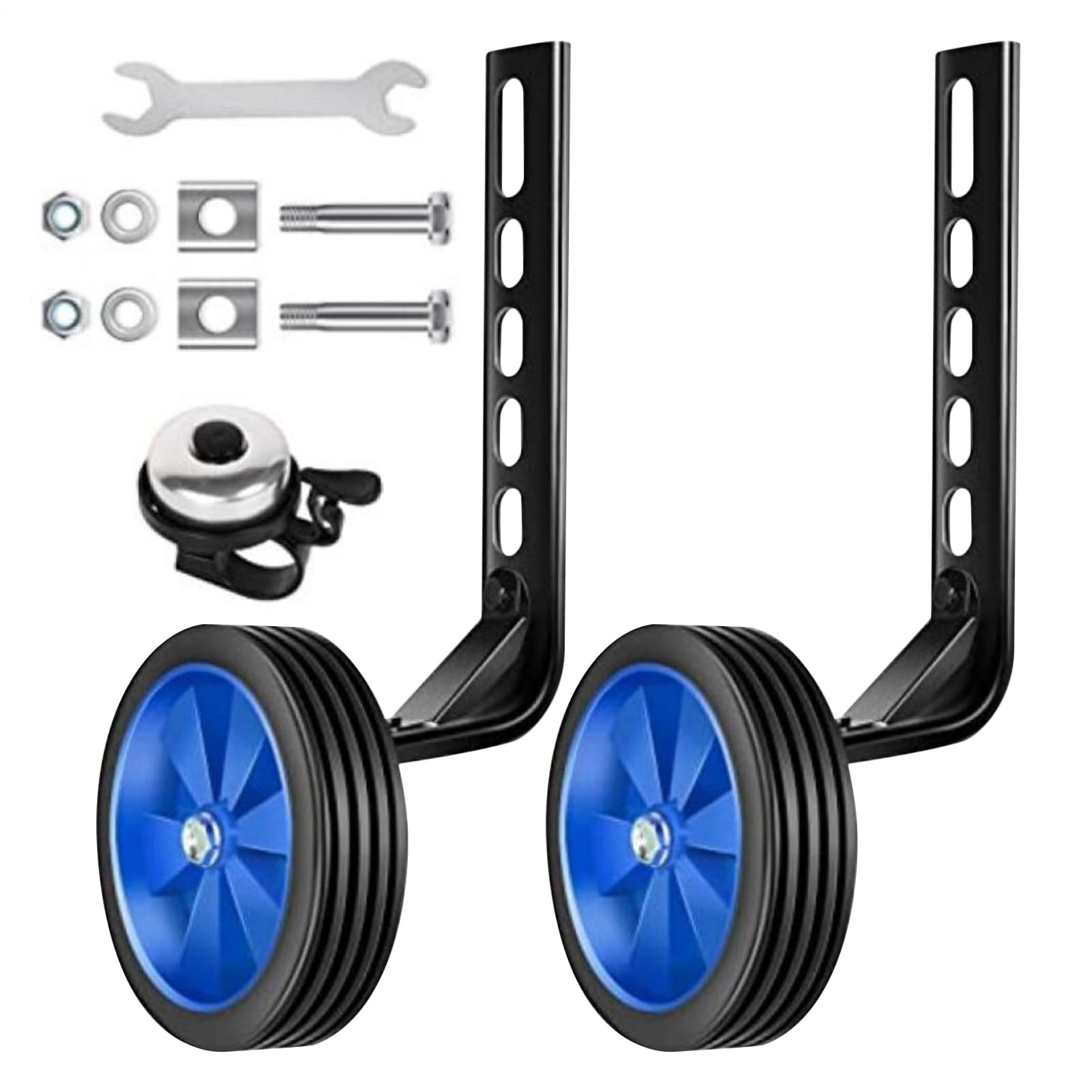 Ruote da allenamento da 12-20 pollici Bici da terra - Kit ruote rinforzate per biciclette per bambini | Attaccamento laterale per pratica di guida per l'allenamento