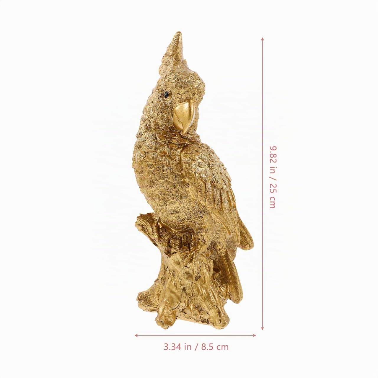 Amosfun Papagei Deko Figur Aus Kunstharz 25X25X25Cm Kreative Wohnzimmer Und Weinschrank Dekoration Parrot Ornament Für Tisch Und Tv Schrank