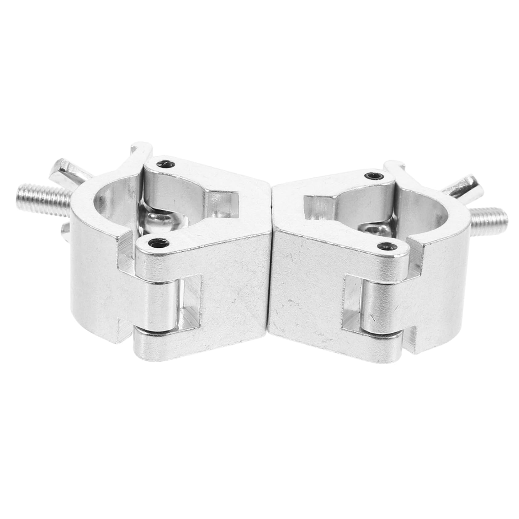 Toyvian 4 sztuki lekka klamra Fixed Clip szczypce zaciskowe wieszak wieszak na ubrania akcesoria podwójna obejma rurowa DJ- zacisk świetlny zacisk świetlny DJ zacisk świetlny Truss dj stop aluminium