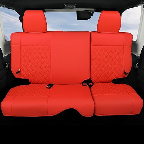 Miniatura 4 de GIANT PANDA Fundas personalizadas para asiento delantero de automóvil para Jeep Wrangler 24 puertas JL Sahara Sport Rubicon Unlimited Willys 4xe