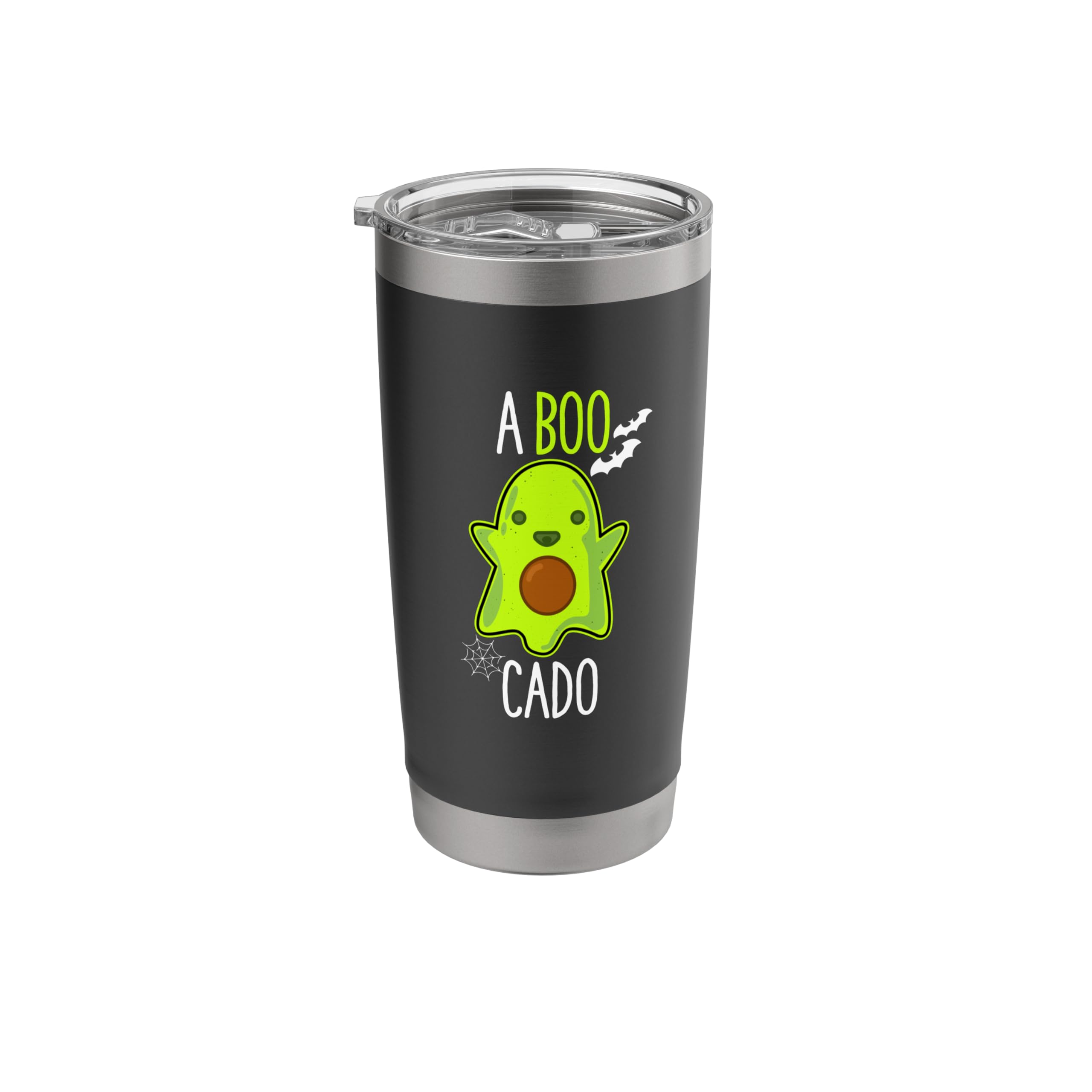 Avocado Ghost Halloween Funny A Boo Cado Stainless Steel Insulated Tumbler