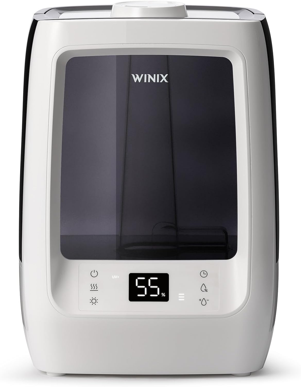 Winix L201 Large Room 2-Gallon Ultrasonic Humidifier - Warm & Cool Mist, 120-Hour Runtime, Adjustable Humidistat, Dual 360° Mist + Demineralization Capsules and Aromatherapy Pads Included