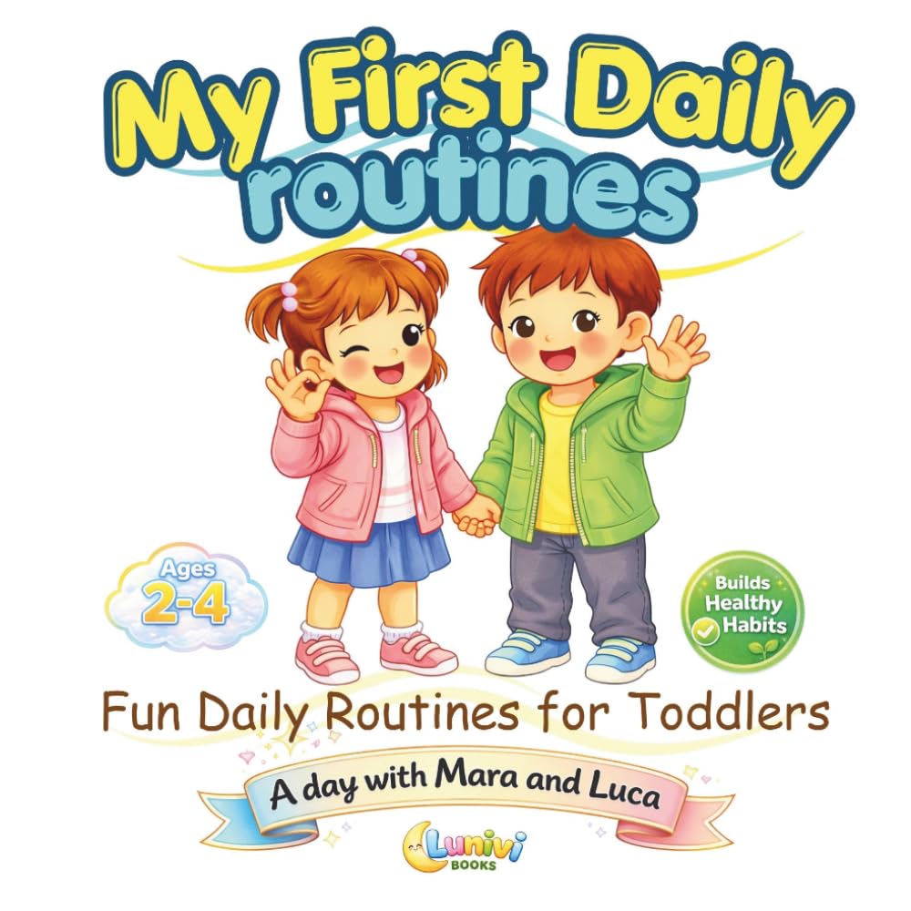 My daily Routines: A Sweet Daily Routine Picture Book for Toddlers Ages 2–4 – Learning Healthy Habits from Morning to Bedtime (A day with Mara and Luca)