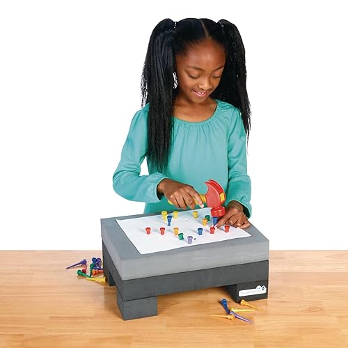 Miniatura 5 de Excellerations Pound-A-Pattern Set 14 x 10 x 4 pulgadas juguetes educativos para niños STEM manualidades para niños juguetes para niños TAPIT