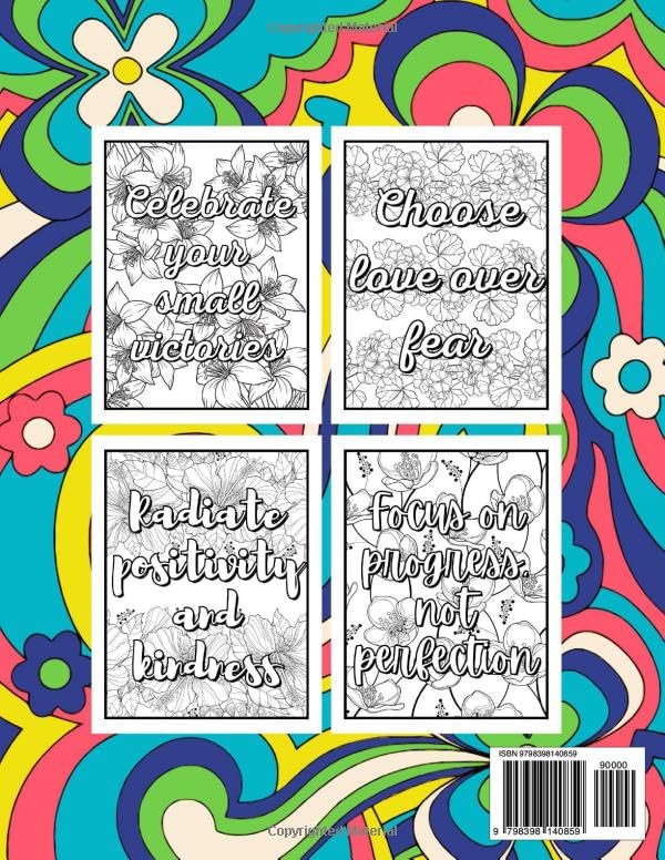 Miniatura 2 de Inspirational Coloring Book for Adults 50 Motivational Quotes & Patterns to Color - A Variety of Relaxing Positive Affirmations for Adults & Teens