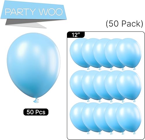 Vista 283 de PartyWoo Globos dorados metálicos, 50 globos metálicos dorados de 12 pulgadas, globos dorados para guirnalda de globos o arco de globos como