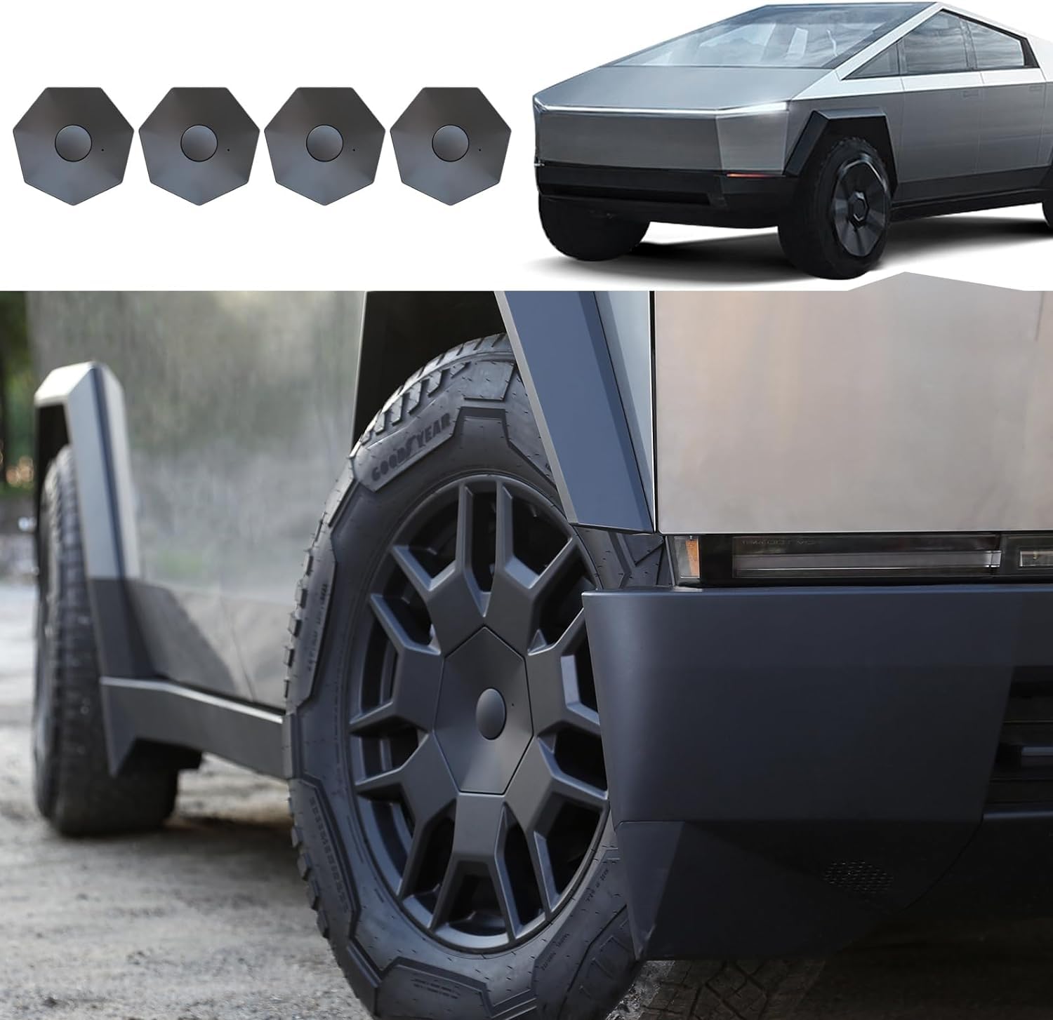 SUPERLIT CyberTruck Hub Caps