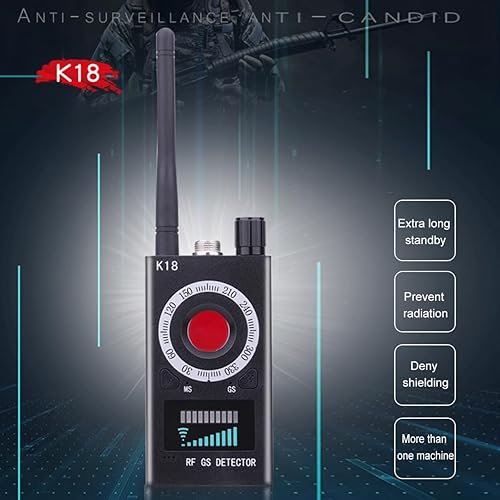 Miniatura 7 de Detectores de cámara oculta Detectores de errores Detector de señal inalámbrico Detector de cámara de luz infrarroja, GPS Anti-manipulación, 4 modos