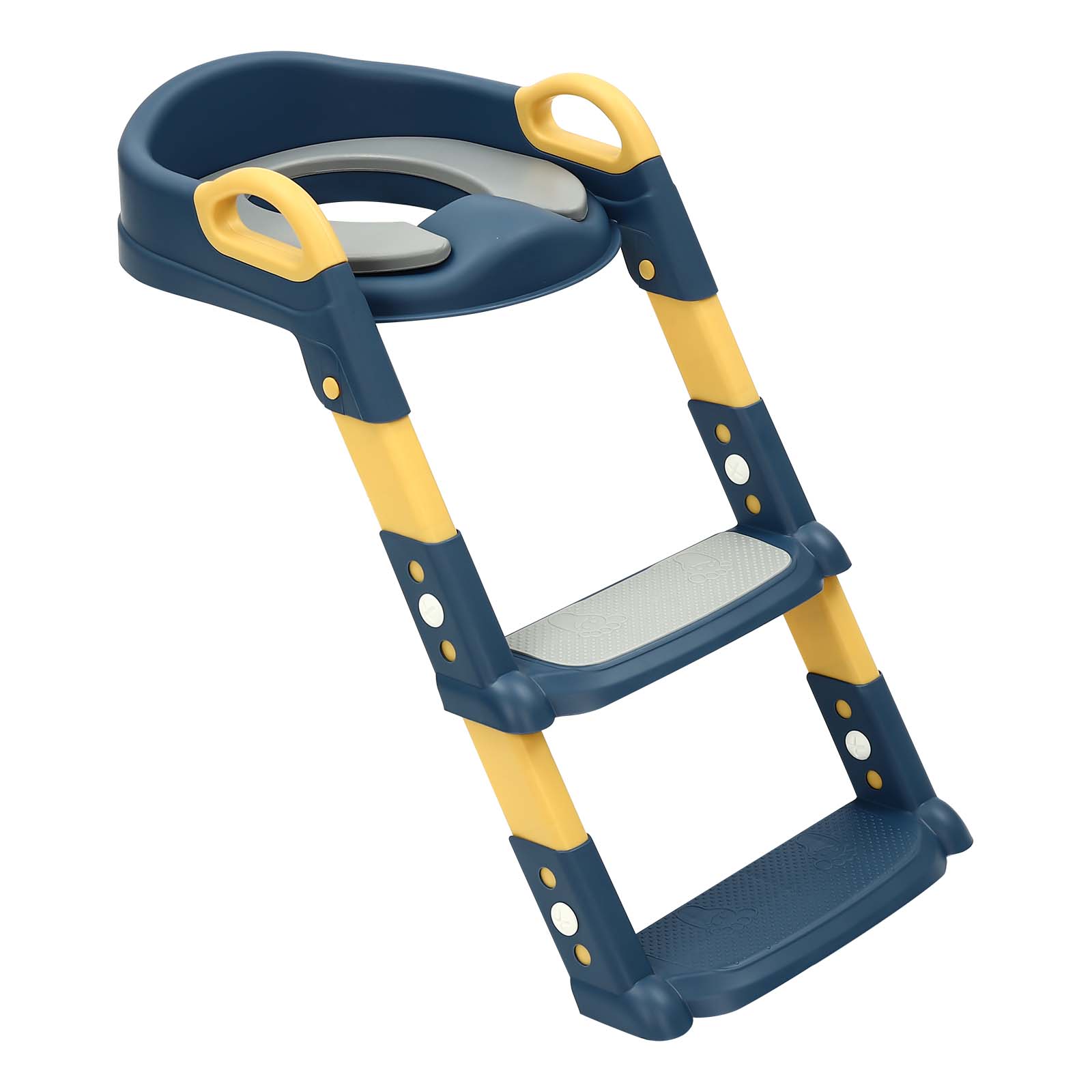 Siège de toilette pour enfant avec marche, réglable en hauteur, pliable, toilette pour enfant avec marche, pliable et confortable, siège de toilette pour bébé avec marche, pour bébés âgés de 2 à 7 ans