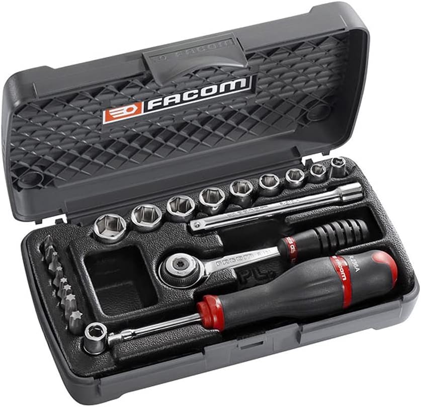 FACOM Socket Wrench Set 1/4 Socket Metric 6 Point 1/4" R.3A FACOM