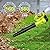 SUNCHERS Leaf Blower Cordless with 2 Batteries and Charger, Electric Battery Powered Cordless Leaf Blower, Portable Lightweight Handhold Blowers for Blowing Leaves, Patio Cleaning, Lawn Care and Dust