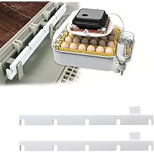 2-Pack Egg Turner Support Bars for Maticoopx 30 Incubator,Holds 5 Baskets Automatic Egg RollerWhite