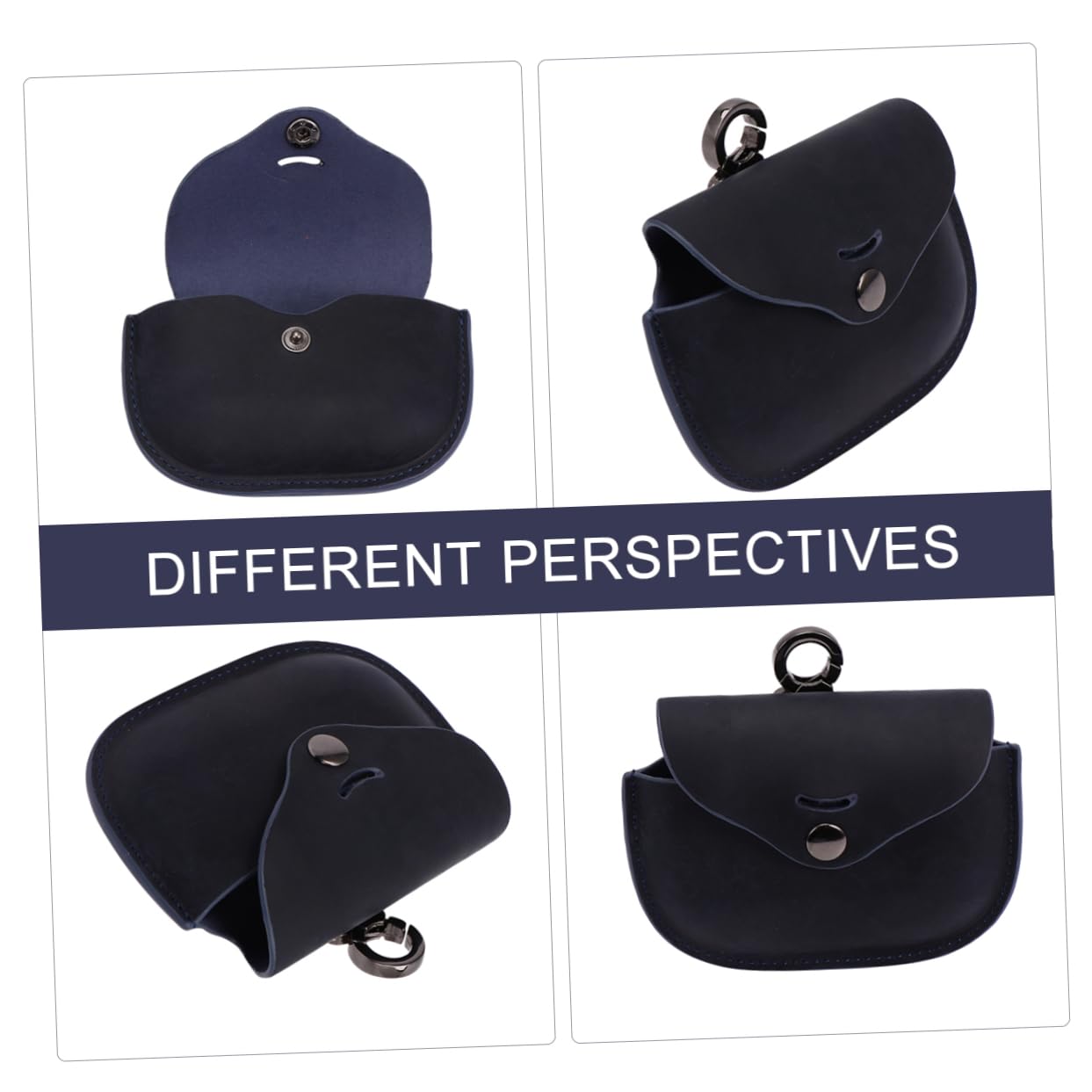 HOMSFOU 2 Juegos Funda para Auriculares Inalámbricos Bolsa Protectora para Auriculares Inalámbricos Bolsa Única para Auriculares Organizador De Auriculares Piel Genuina