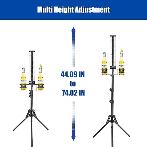 Miniatura 4 de Hestiasko Cornhole Scoreboard 2 Sets, Metal Magnetic Cornhole Score Keeper with Drink Holder, Easy to Assemble, Score Tracking, Perfect Score