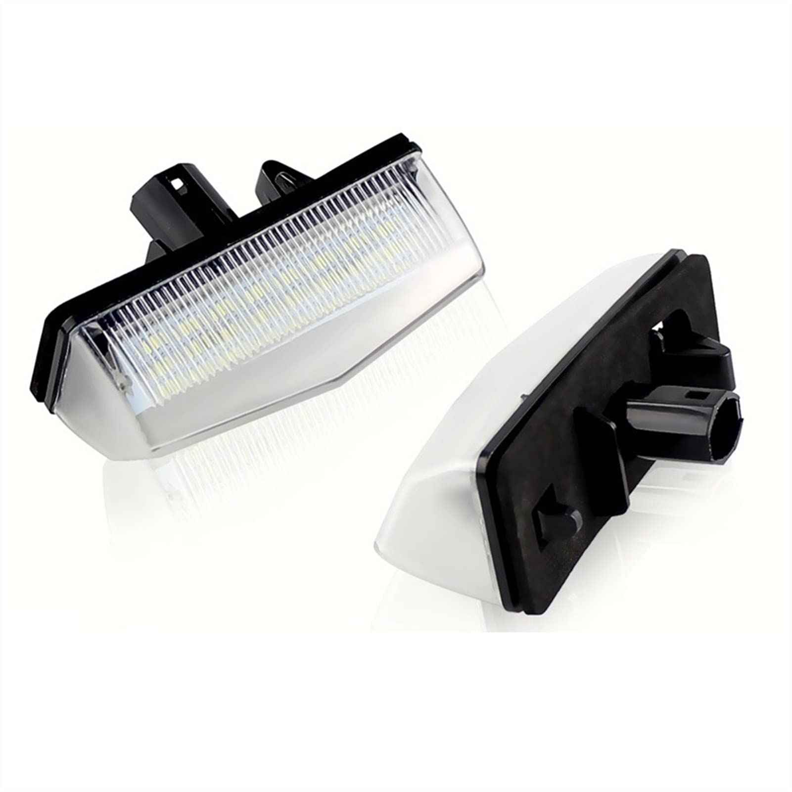DEMUR2pcs Car LIGHT License Plate Lights, for TOYOTA, Prius ZVW30 Venza Matrix, for Lexus, CT200H 12V 24SMD LIGHT Number Plate Lamp Bulb Kit Car Registration Plate Bulb