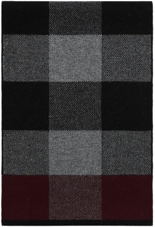 Men's cashmere plaid scarf, business thickened skin friendly, warm men's