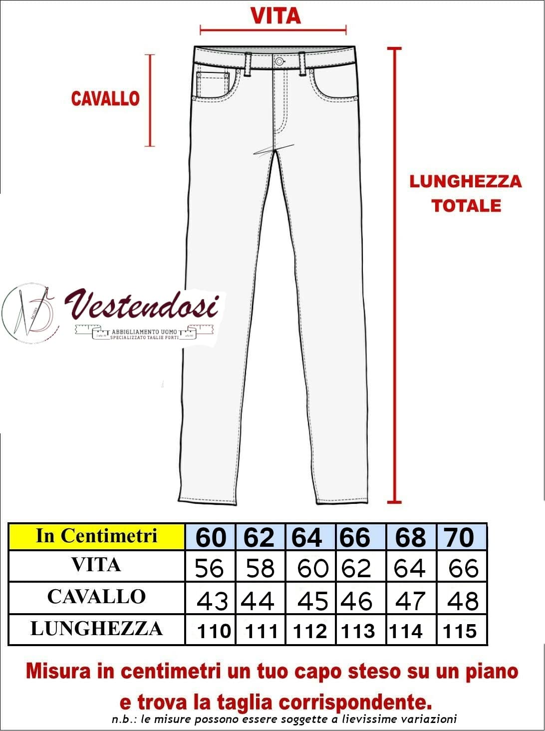 Pantaloni Uomo Slim Fit Elasticizzati Taglie Forti Gamba Asciutta 60 62 64 66 68 70