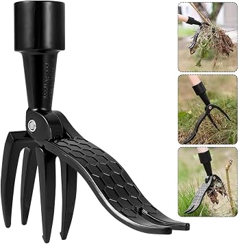 Metal Weed Removal Head Replacement for Garden Stand-up Weed Puller Tool Handheld Weed Picker Tool Without Bending Pulling, Kneeling -No Handle