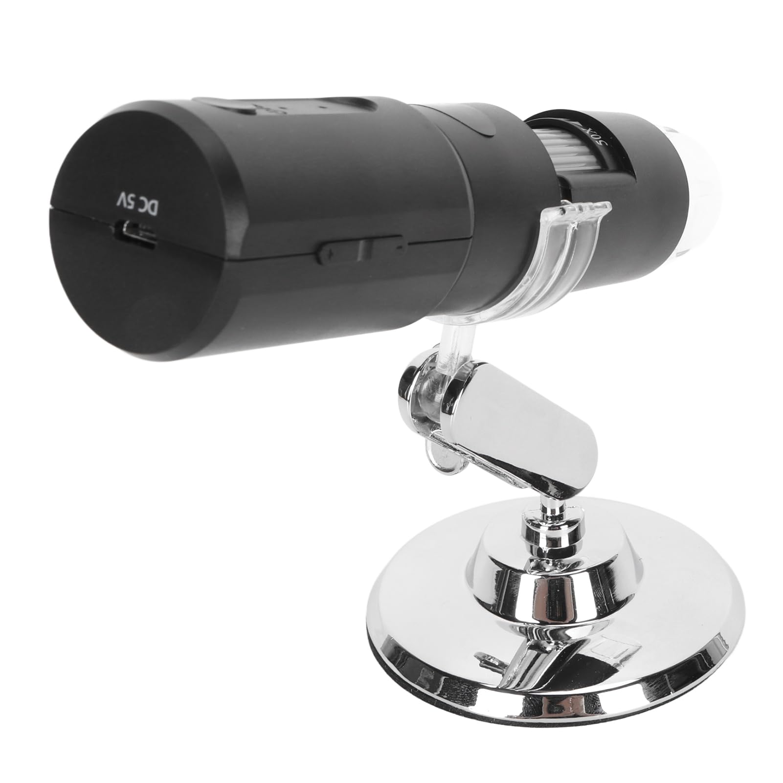 Alomejor Microscopio Portatile con Ingrandimento 1000X e Luce LED Regolabile per L'ispezione del Cuoio Capelluto e dei Circuiti Stampati, Design USB Compatto