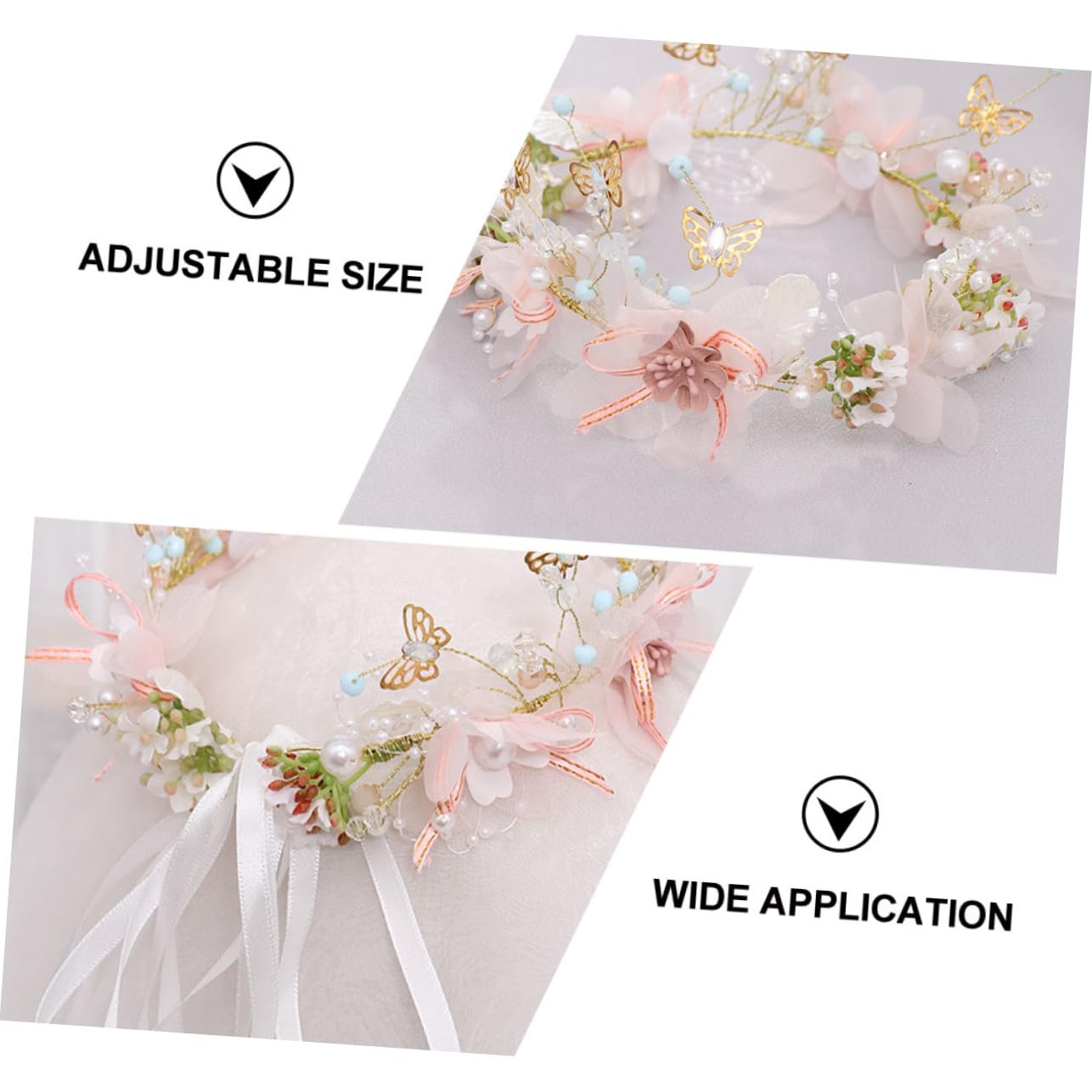 FRCOLOR 3stücke Braut Haarkranz Blumen Für Farbige Blumenwreath Als Haaraccessoire Für Strand Festival Fotografie Und Feiern Langlebig Und Rutschfest