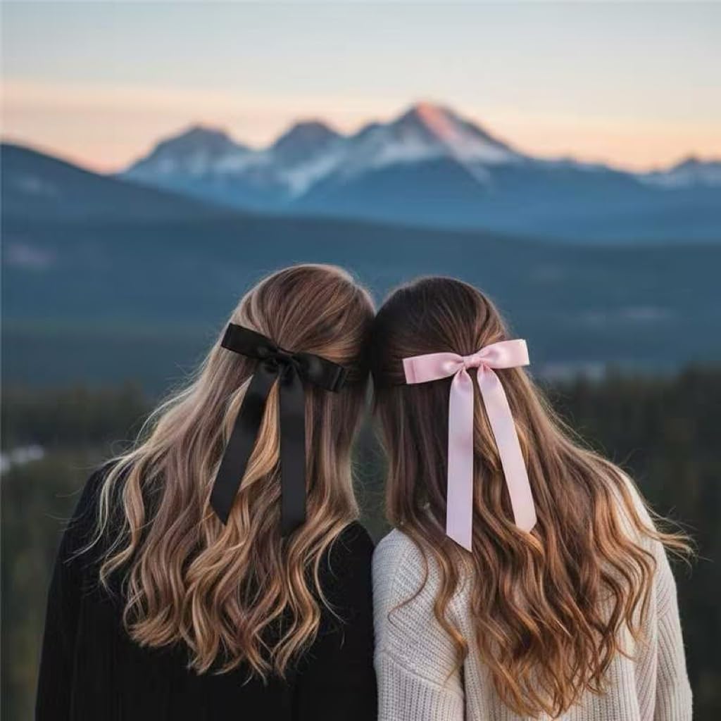 Amazon.com : Tobeffect Hair Bows for Women Girls Satin  display picture 2