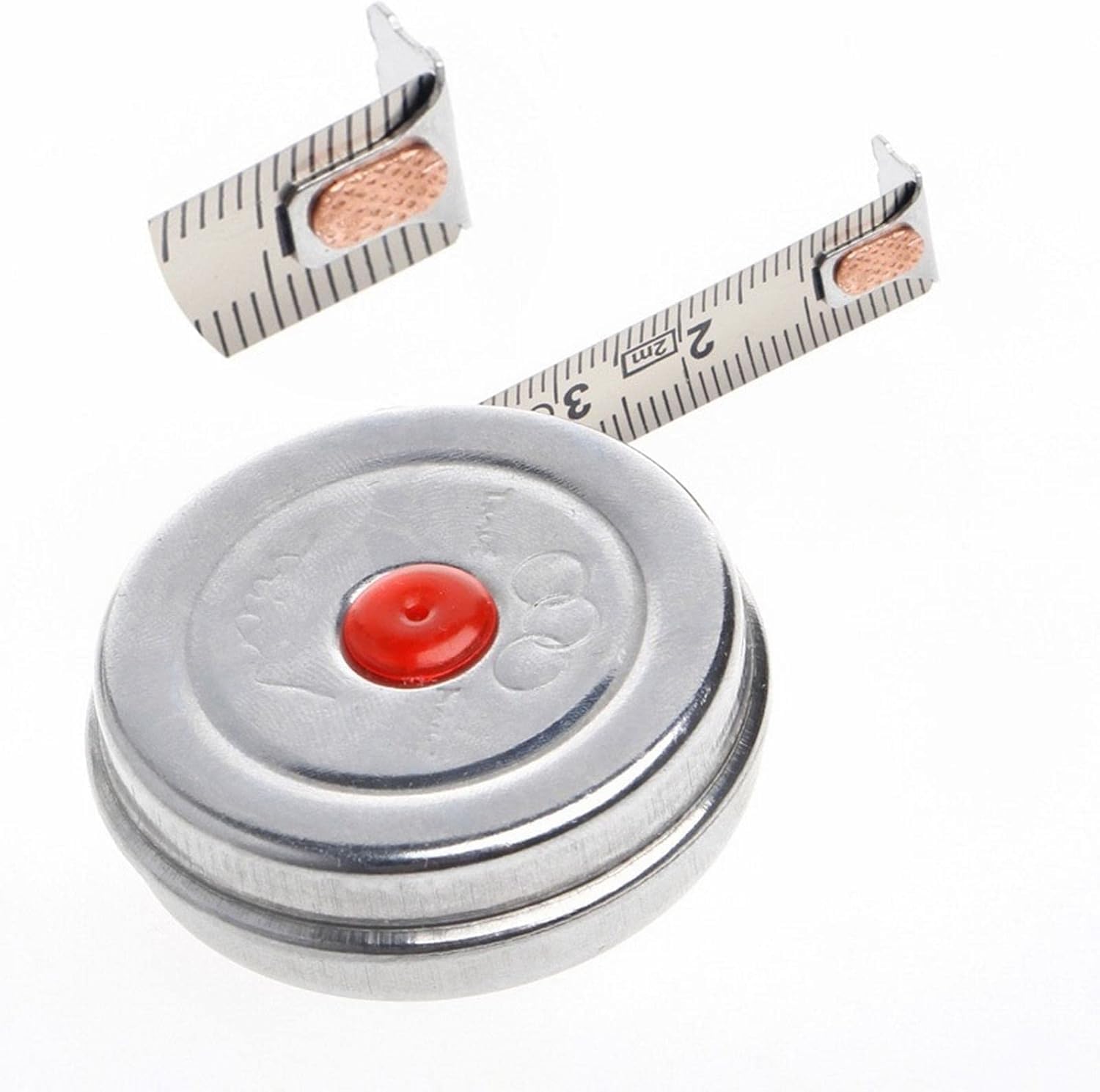 Tape Measure, Retractable Metric Ruler with Anti-Slip Grip, Compact Mini Measuring Tool for Woodworking, Construction & DIY Projects