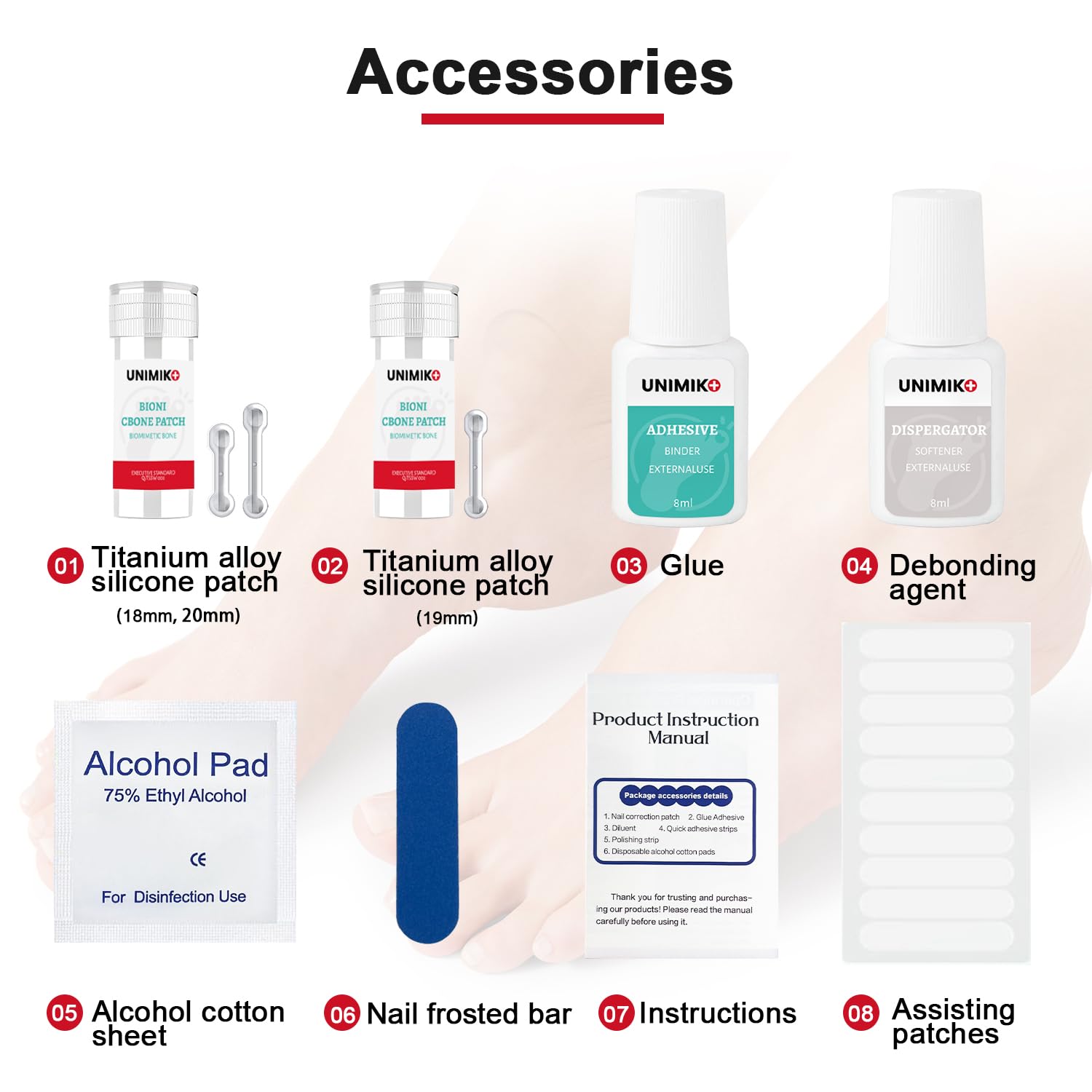 Kit de tratamiento de uñas encarnadas