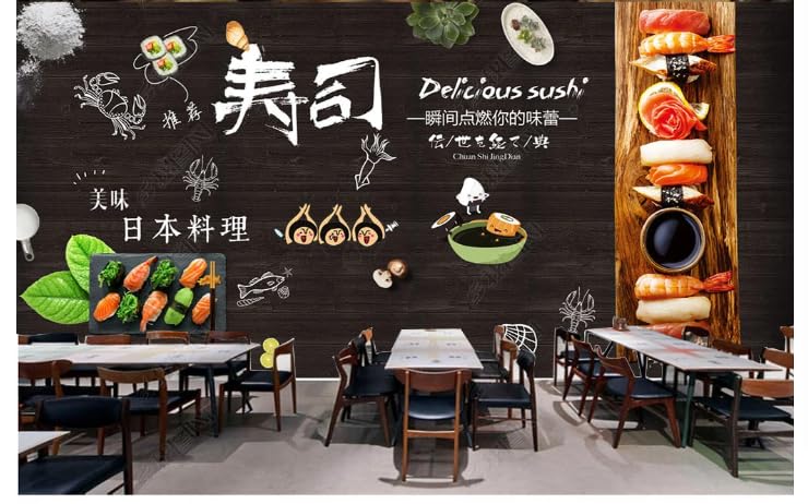 Mur de fond de vêtements de travail sushi pour cacher mur abîmé