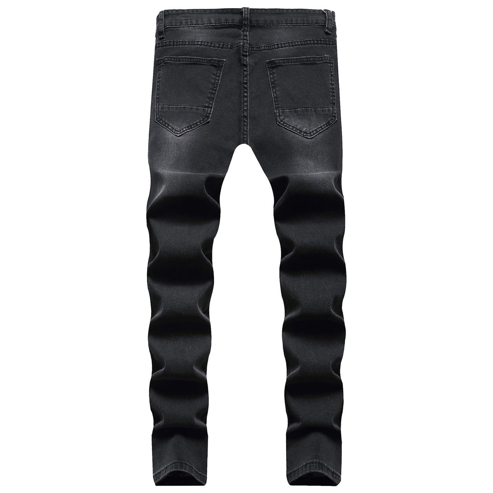 Jeans Da Uomo Strappati, Pantaloni Di Jeans Da Uomo Elasticizzati Strappati Slim Fit Pantaloni Sportivi Pantaloni Casual Da Strada Pantaloni In Denim Jeans Regular Jeans Da Uomo Hip-Hop Ragazzo Regalo