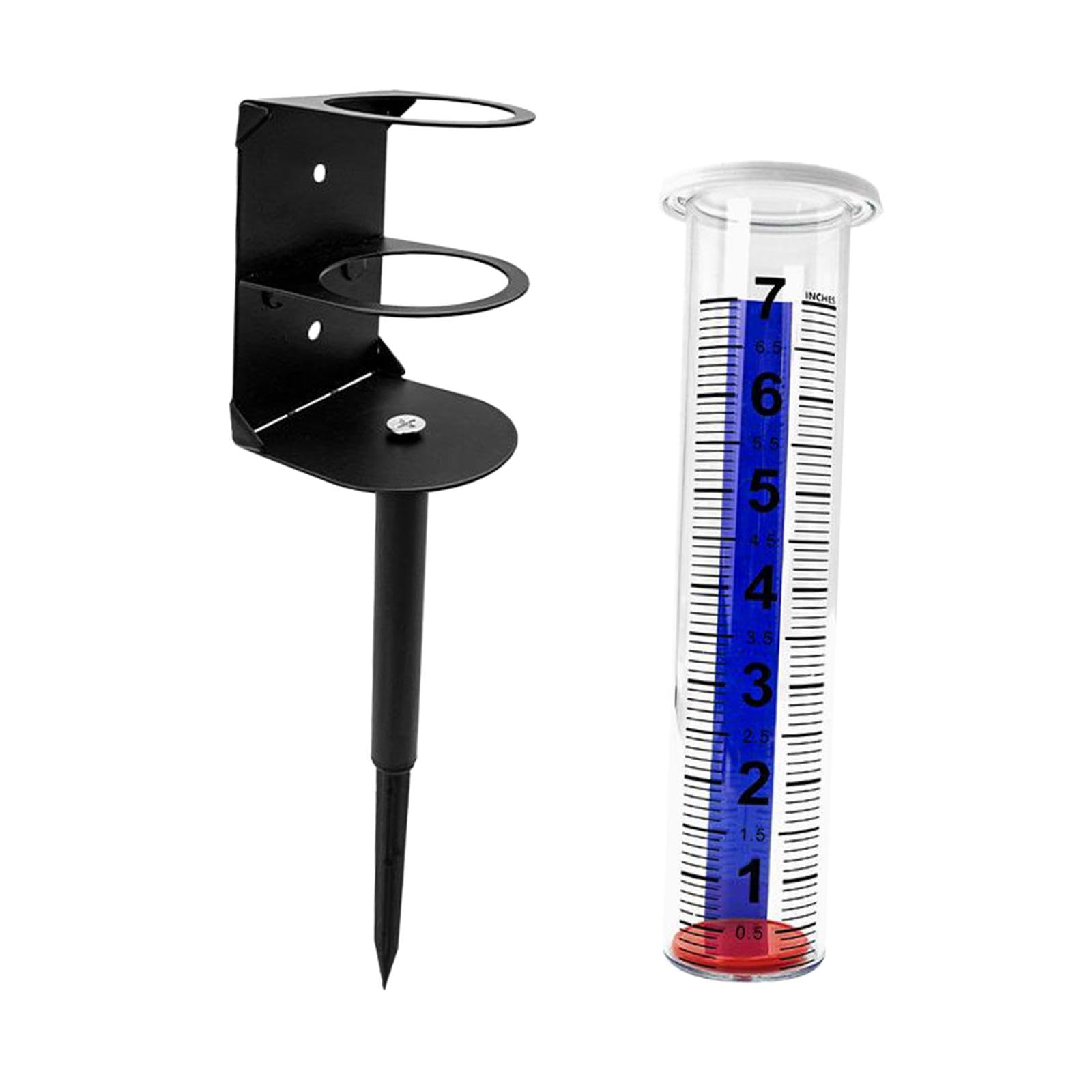 BNF® Rain Gauge with Stand 7 inch Capacity Rain Measure Gauge for Lawn Yard Fence-in-Garden:-Categories-Outdoor Décor [Alias]-Outdoor Thermometers & Meteorological Instruments-Rain Gauges-picture-28