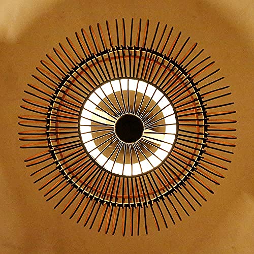 Iluminación colgante de bambú estilo sudeste asiático y candelabro de ratán 6