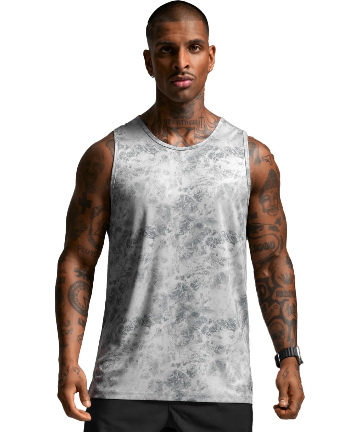 [2XU] [ツータイムズユー] ランニングウェア Tシャツ ノースリーブ メンズ Aero メッシュ タンク MR7440A WMB/BRF L