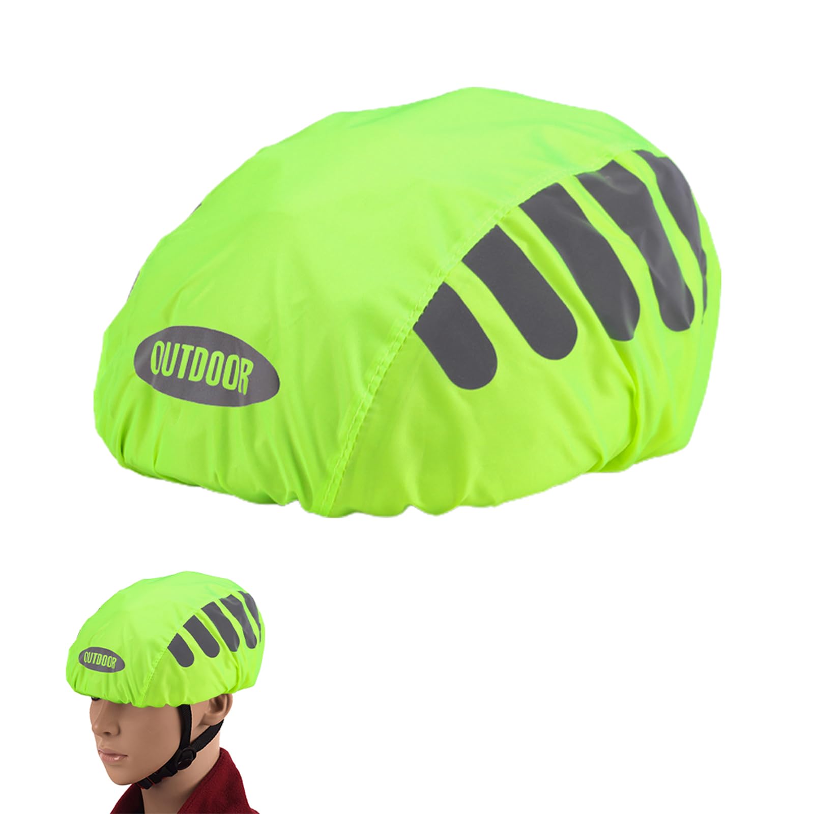 Kit Sécurité Vélo - 2 Housses De Casque Imperméables, 2 Protections De Selle, 2 Bandes Réfléchissantes + Sac