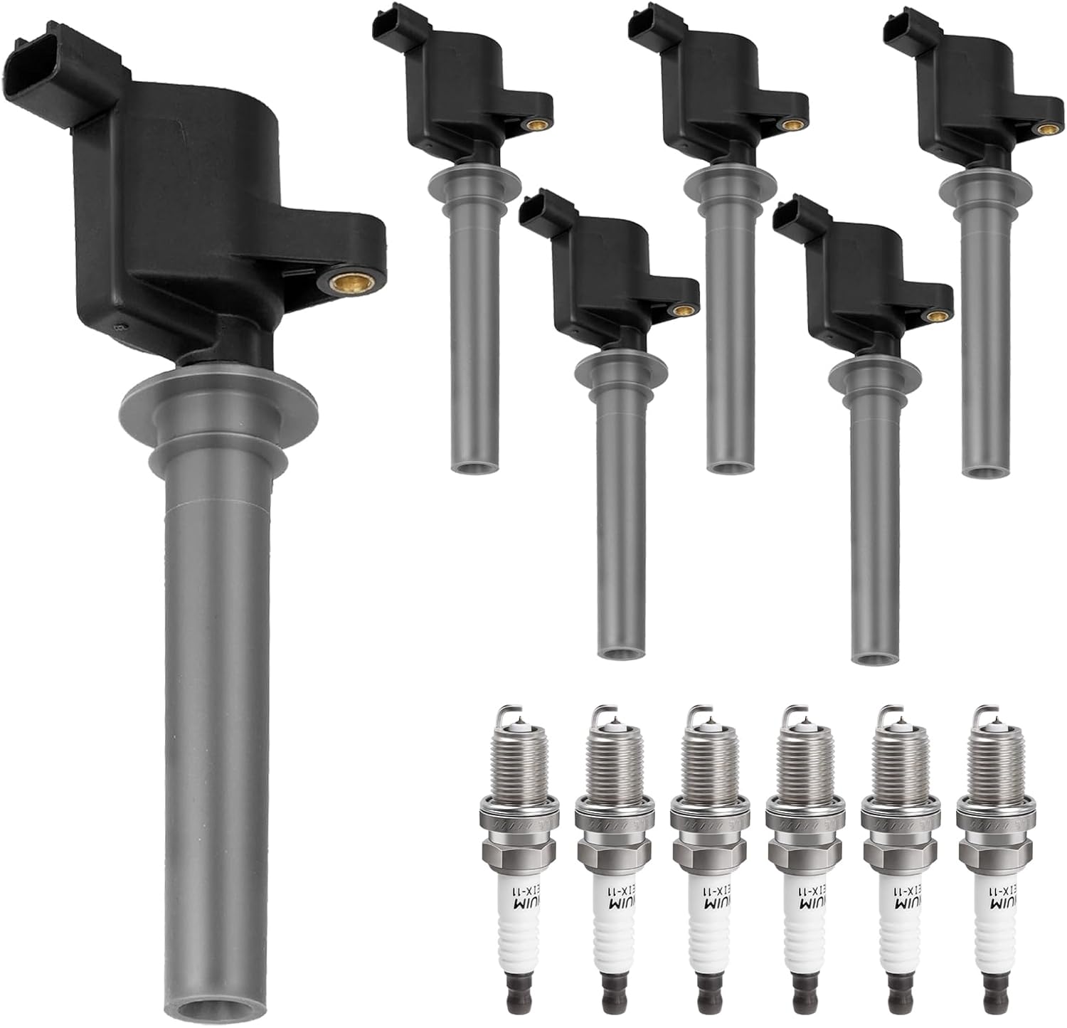 Ignition Spark Plugs Coil Pack Fit for 3.0 V6 2001 2002 2003 2004 2005 2006 2007 2008 Ford Escape, Ma-zda Tribute, Ford 500 Freestyles, Taurus, Mercury Mariner Montego, Mercury Sable, DG500 FD502