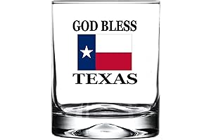 Rogue River Tactical God Bless Texas State Flag Old Fashioned Glass Gift for Texans