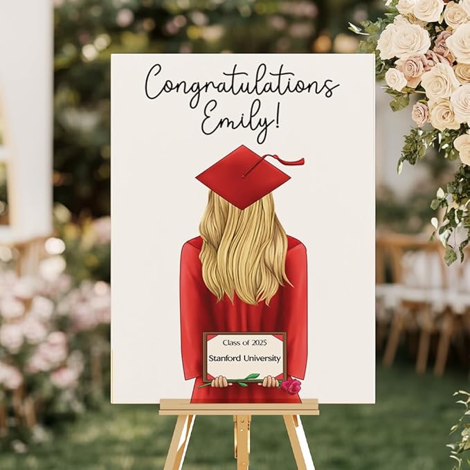 Amazon.com: AlpadilAndCo Personalized Graduation Poster – Custom Grad ...