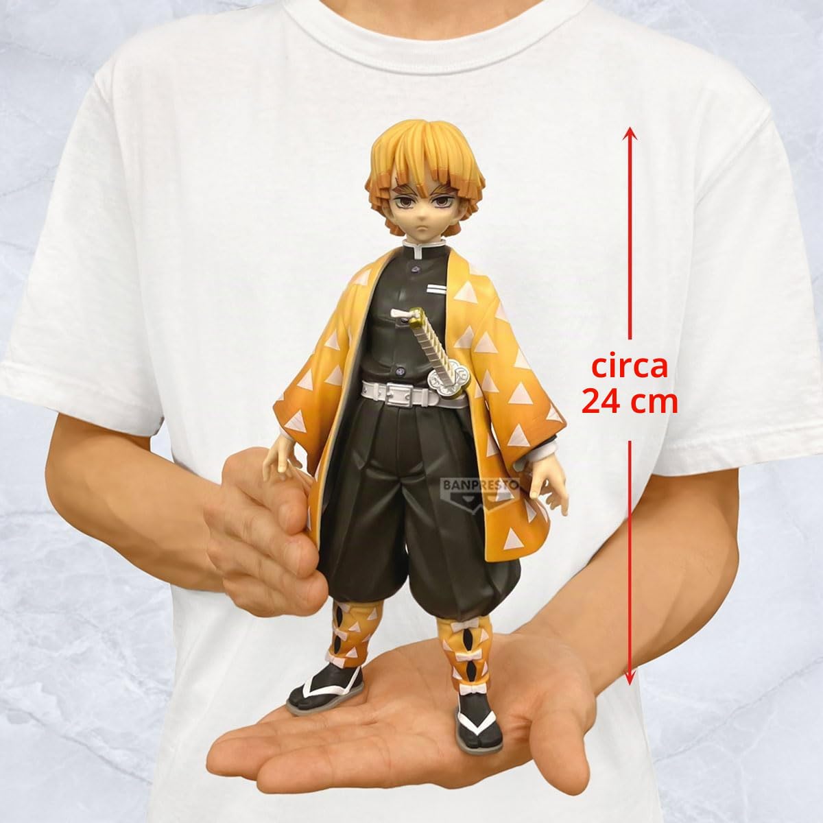 Banpresto Zenitsu Agatsuma Demon Slayer: Kimetsu No Yaiba - Grandista - Another Version (Version A), 24 cm, BP29399P, Multicolore, Optima per i Fan degli Anime