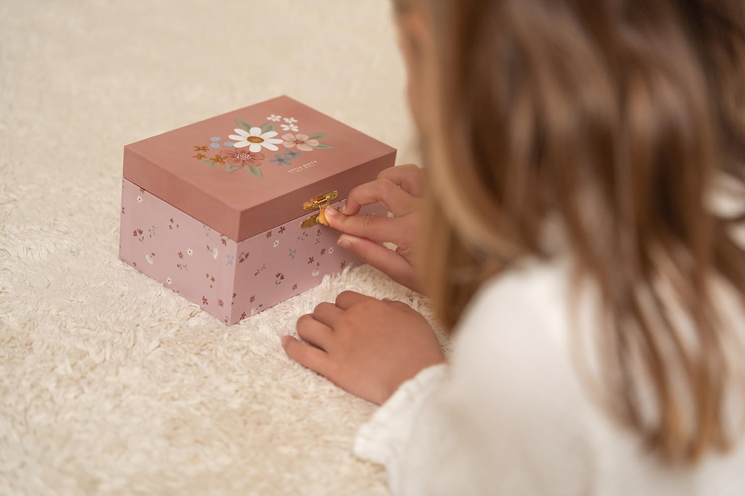 Little Dutch Joyero con Música Diseños Florales (Rosa Flores)