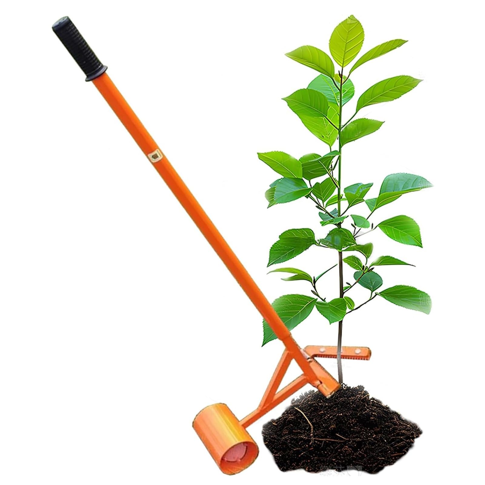 Herramienta de extracción de raíces de árbol, resistente, extractor de retoños, removedor de malezas de jardín, mango largo, desbrozador de raíces para cepillo, árboles pequeños, tallos de maíz