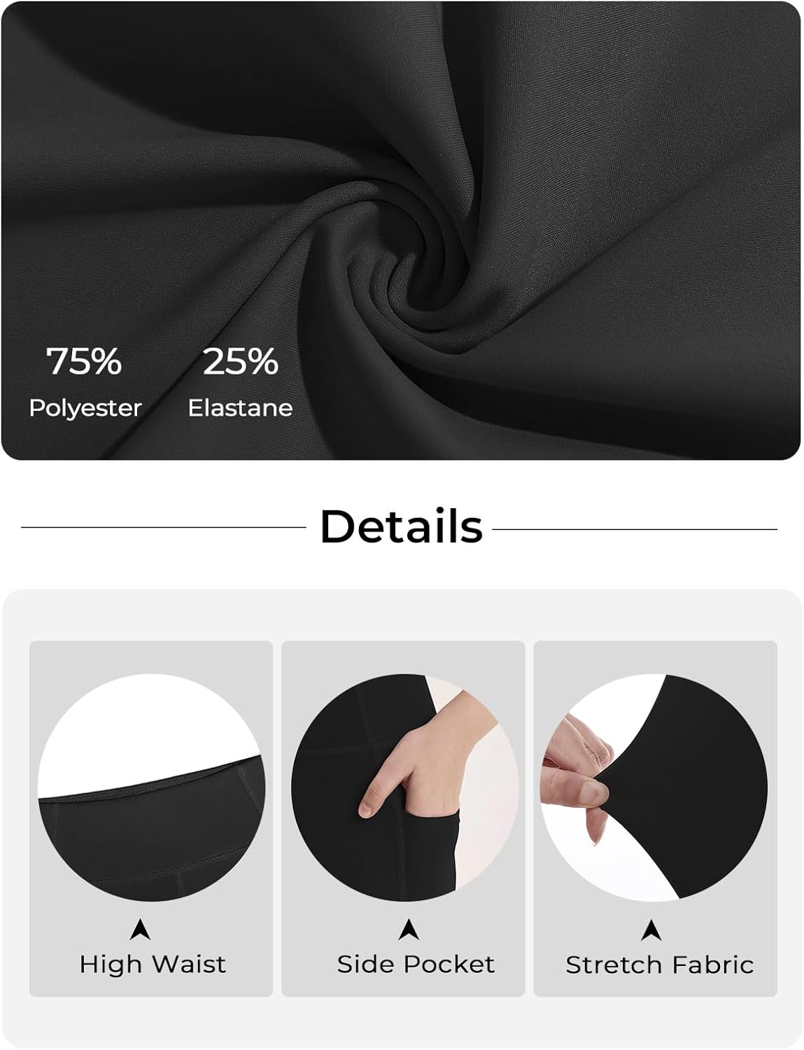 Haloumoning Girls Athletic Leggings Kids Workout High Waisted Stretchy Running Yoga Pants with Pockets 5-14 Years - Image 6